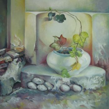 Painting titled "Need for balance" by Elena Oleniuc, Original Artwork, Oil