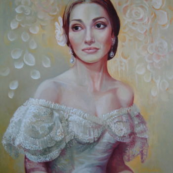 Pintura intitulada "Traviata" por Elena Oleniuc, Obras de arte originais, Óleo