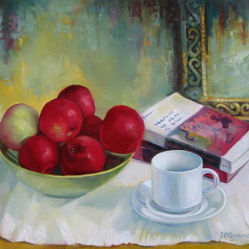 Peinture intitulée "Summer apples" par Elena Oleniuc, Œuvre d'art originale, Huile