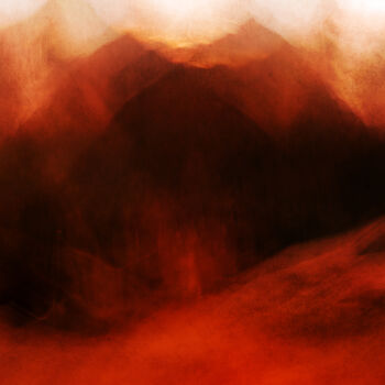 Fotografia intitolato "Mountains crying" da Elena Raceala, Opera d'arte originale, Fotografia digitale