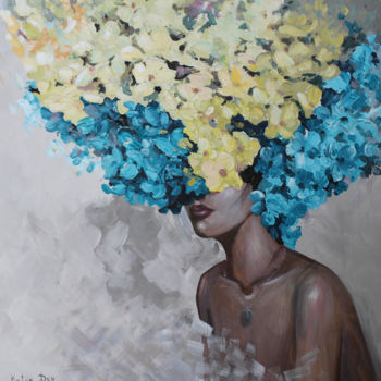 Peinture intitulée "Blooming Mist" par Elena Resh, Œuvre d'art originale, Acrylique