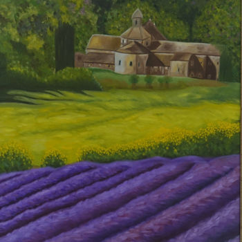 Malarstwo zatytułowany „Lavender” autorstwa Елена Воинова, Oryginalna praca, Olej