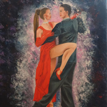 Painting titled "Tango" by Elena Voinova, Original Artwork, Oil