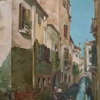 绘画 标题为“Венецианский канал” 由Elen Iurchevskaia, 原创艺术品, 油