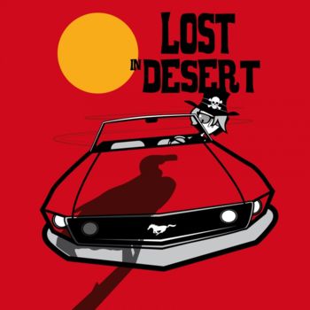 「LOST IN DESERT 2」というタイトルのデジタルアーツ Elfelipeによって, オリジナルのアートワーク, デジタル絵画