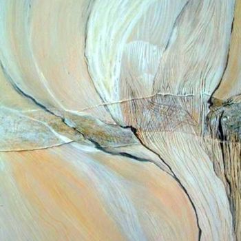 Peinture intitulée "Coupe de bois" par Elfi, Œuvre d'art originale