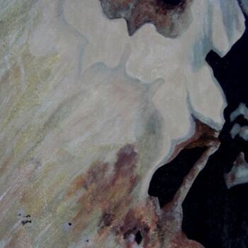 Painting titled "le cri de la terre" by Elfi, Original Artwork