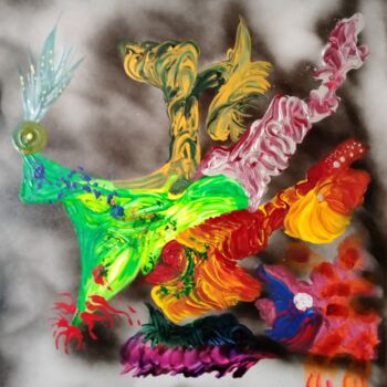 "Abstraction Imagina…" başlıklı Tablo Eli Tin Art tarafından, Orijinal sanat, Akrilik