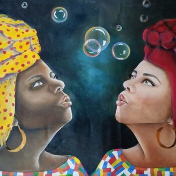 Peinture intitulée "igualdade" par Eliana Limma, Œuvre d'art originale, Huile