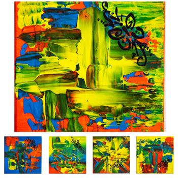 Painting titled "Los Colores de Mi T…" by Eliana Martínez, Original Artwork, Acrylic