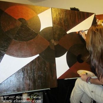 Painting titled "Working on a Dream…" by Eliana Martínez, Original Artwork
