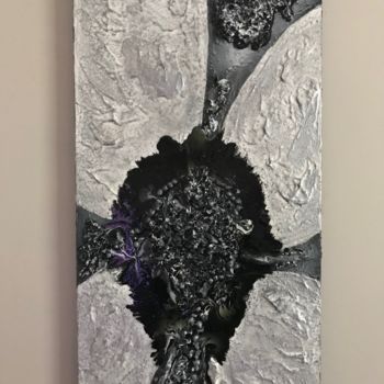 Schilderij getiteld "Noire secrète" door Eliane Andlauer, Origineel Kunstwerk, Acryl