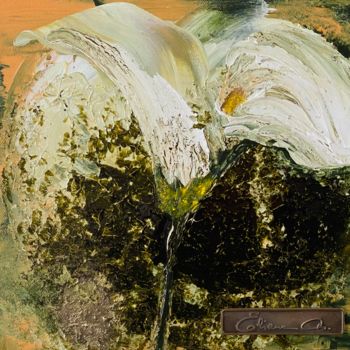 Ζωγραφική με τίτλο "Lily" από Eliane Andlauer, Αυθεντικά έργα τέχνης, Ακρυλικό