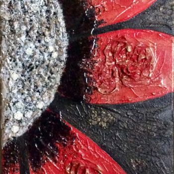 Painting titled "Rouge Passion" by Eliane Andlauer, Original Artwork, Acrylic