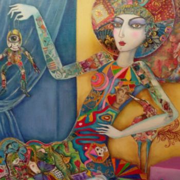 Peinture intitulée "Olga-Circus- Captur…" par Eliane Betton, Œuvre d'art originale, Huile
