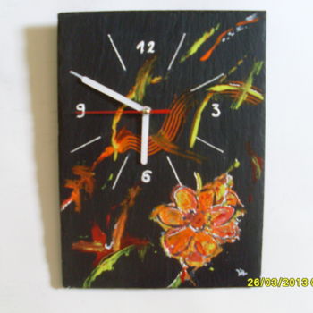 Peinture intitulée "horloge-008. abstra…" par Lil Création Peinture, Œuvre d'art originale