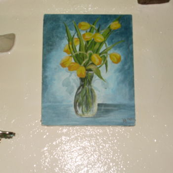 Pintura titulada "les-tulipes.jpg" por Lil Création Peinture, Obra de arte original
