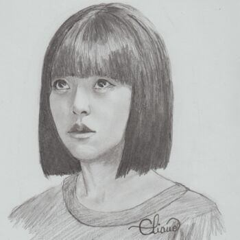 Dessin intitulée "Chung Su-bin - (act…" par Eliane Debard Arnould, Œuvre d'art originale, Crayon