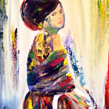 Pintura titulada "Woman Of Many Color…" por Eliane Ellie, Obra de arte original, Oleo