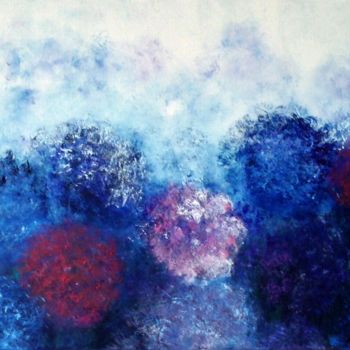 Painting titled "Hydrangea Flowers i…" by Eliane Ellie, Original Artwork, Oil