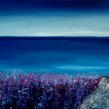 Pittura intitolato "Overcliff Sea View…" da Eliane Ellie, Opera d'arte originale, Olio