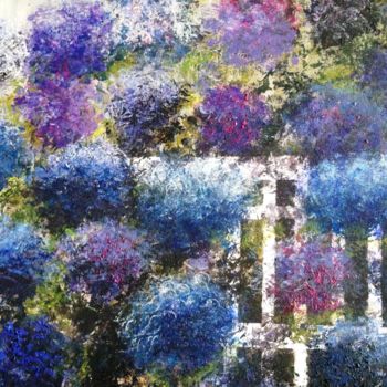 Pintura titulada "Hydrangea Flowers i…" por Eliane Ellie, Obra de arte original, Acrílico