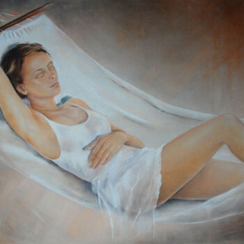 Painting titled "ELIANE MARQUE - Le…" by Eliane Marque, Original Artwork, Pastel