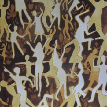 Malarstwo zatytułowany „Les jours heureux j…” autorstwa Eliane Robin, Oryginalna praca, Akwarela