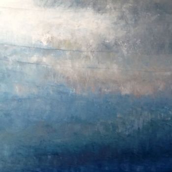 Malarstwo zatytułowany „Le ciel de mon pays” autorstwa Eliane Ypersiel, Oryginalna praca, Olej Zamontowany na Drewniana rama…