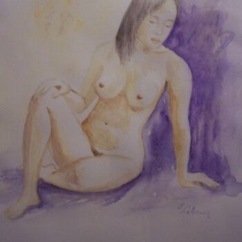 Peinture intitulée "Nudité" par Eliane Lebrun, Œuvre d'art originale