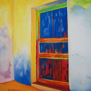 Painting titled "lebanese old house 2" by Elie Makhlouf, Original Artwork, Oil
