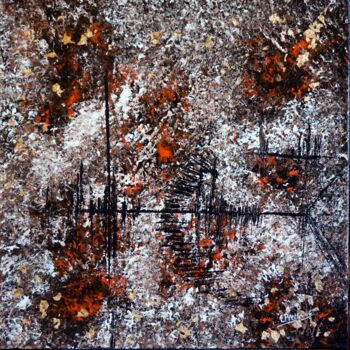 Ζωγραφική με τίτλο "mystere-du-silence" από Eliette Gaurin, Αυθεντικά έργα τέχνης, Ακρυλικό Τοποθετήθηκε στο Ξύλινο φορείο σ…