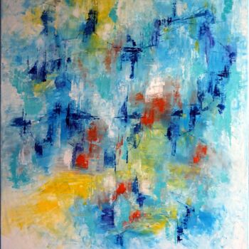 Painting titled "l'esprit-de-la-mont…" by Eliette Gaurin, Original Artwork, Acrylic