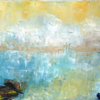 Painting titled "Voyage intime" by Eliette Gaurin, Original Artwork, Oil