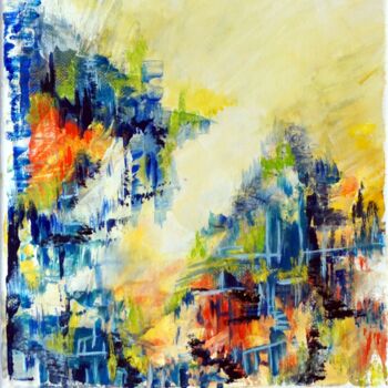 Painting titled "Sous un vent de pri…" by Eliette Gaurin, Original Artwork, Acrylic