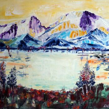 제목이 "l-aventure-des-somm…"인 미술작품 Eliette Gaurin로, 원작, 기름 나무 들것 프레임에 장착됨