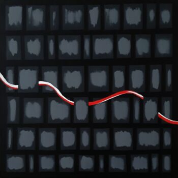 "Abstract" başlıklı Tablo Elif Yaman tarafından, Orijinal sanat, Akrilik Ahşap Sedye çerçevesi üzerine monte edilmiş