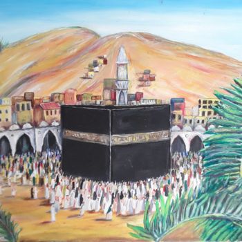 绘画 标题为“Mekka  one hundred…” 由Elif Art, 原创艺术品
