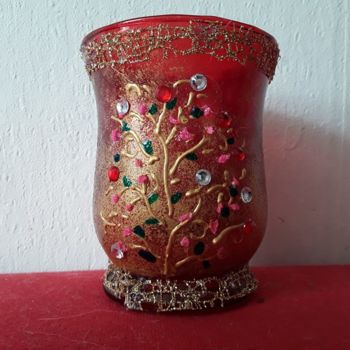 Handwerk mit dem Titel "Glass for candles" von Elif Art, Original-Kunstwerk