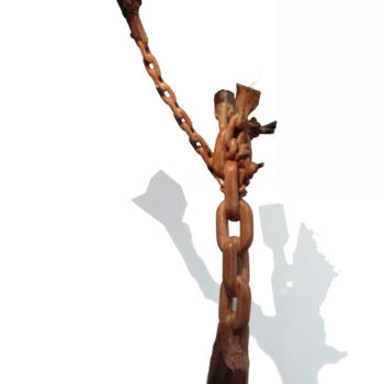 Skulptur mit dem Titel "lien I" von Eligriv Tempfoli, Original-Kunstwerk