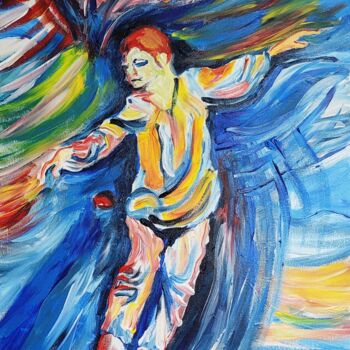 Painting titled "Dancing" by Eli Gross, Original Artwork, Acrylic