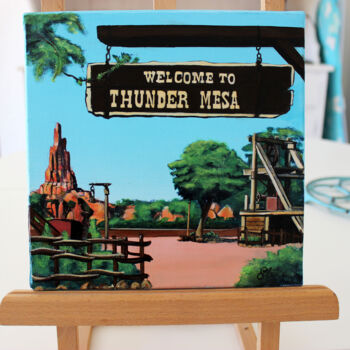 Painting titled "FrontierLand - Disn…" by Elika Dessapt, Original Artwork, Acrylic