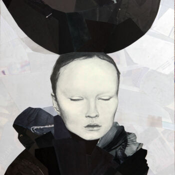 Collages getiteld "night" door Elina Evstig, Origineel Kunstwerk, Collages