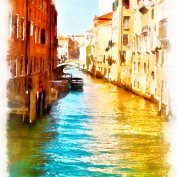 Arts numériques intitulée "Venice 2" par Elina Geyer, Œuvre d'art originale, Peinture numérique