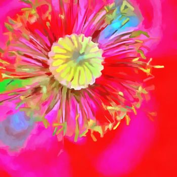 Цифровое искусство под названием "Flowers" - Elina Geyer, Подлинное произведение искусства, Цифровая живопись
