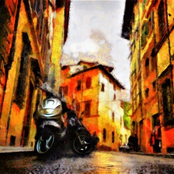 Digital Arts titled "Florence" by Elina Geyer, Original Artwork, Digital Painting