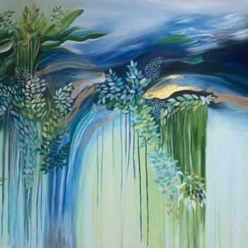 Pittura intitolato "Waterfall" da Elionore Bayram, Opera d'arte originale, Acrilico