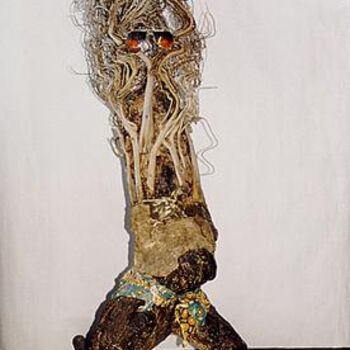 Skulptur mit dem Titel "Diabless'" von Elisa Albert, Original-Kunstwerk, Gemischte Medien