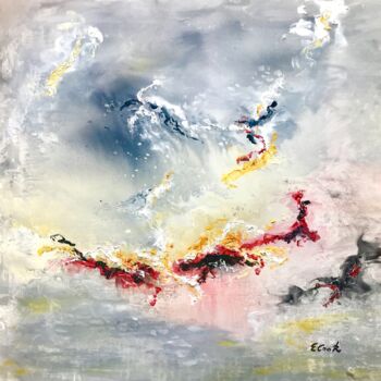Malerei mit dem Titel "When Hearts Ablaze I" von Elisa Cook, Original-Kunstwerk, Öl
