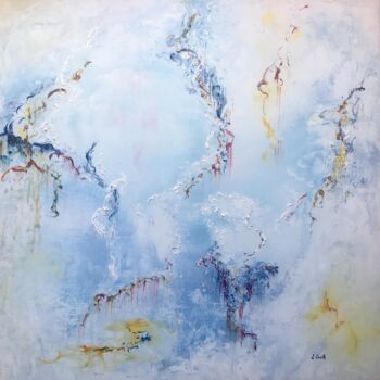 Painting titled "When Blues Blow" by Elisa Cook, Original Artwork